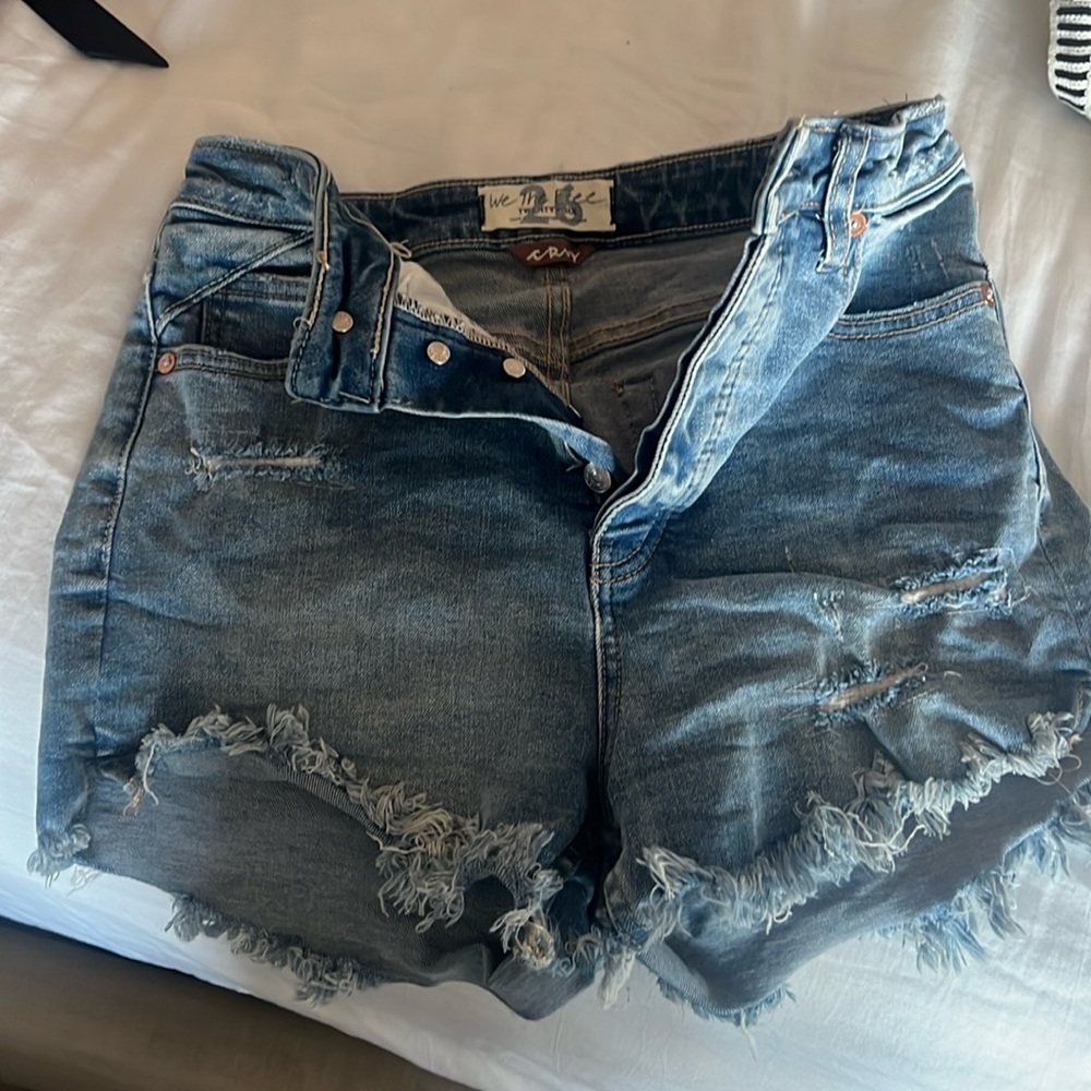 We the free high rise cutoff Jean shorts